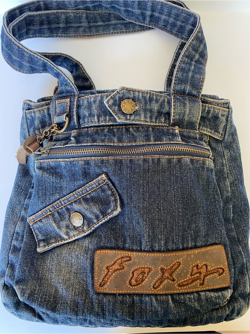 Foxy Jeans Denim Purse | Y2K Vintage Denim Shoulder Bag